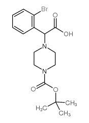 2-(4-Boc-哌嗪)-2-(2-溴苯基)乙酸结构式