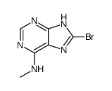 8-bromo-N-methyl-7H-purin-6-amine Structure
