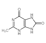 1H-Purine-6,8-dione,7,9-dihydro-2-methyl-结构式