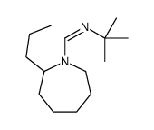 N-tert-butyl-1-(2-propylazepan-1-yl)methanimine结构式
