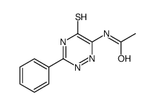 N-(3-phenyl-5-sulfanylidene-2H-1,2,4-triazin-6-yl)acetamide Structure