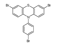 3,4',7-tribromo-10-phenylphenothiazine Structure