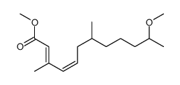 methyl 11-methoxy-3,7-dimethyldodeca-2,4-dienoate Structure