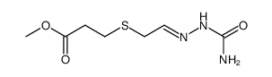 methyl 3-(formylmethylthio)propanoate semicarbazone结构式
