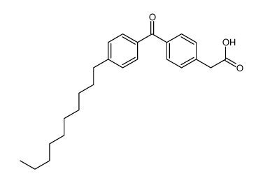 2-[4-(4-decylbenzoyl)phenyl]acetic acid结构式