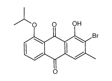 2-bromo-1-hydroxy-8-isopropoxy-3-methylanthraquinone Structure