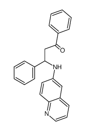 1,3-diphenyl-3-(6-quinolylamino)propan-1-one结构式