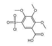 5-chlorosulfonyl-2,3,4-trimethoxybenzoic acid Structure