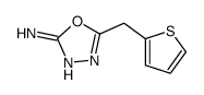 5-(thiophen-2-ylmethyl)-1,3,4-oxadiazol-2-amine结构式