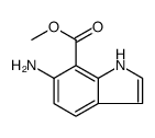 1H-Indole-7-carboxylic acid, 6-amino-, methyl ester Structure