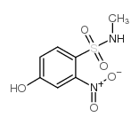 4-羟基-N-甲基-3-硝基苯磺酰胺结构式