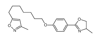 3-methyl-5-[7-[4-(4-methyl-4,5-dihydro-1,3-oxazol-2-yl)phenoxy]heptyl]-1,2-oxazole结构式