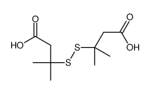 3-[(1-carboxy-2-methylpropan-2-yl)disulfanyl]-3-methylbutanoic acid Structure