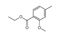 ethyl 2-methoxy-4-methylbenzoate结构式