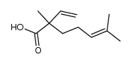 3,7-dimethyl-1,6-octadiene-3-carboxylic acid结构式