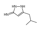 5-(2-甲基丙基)-2H-吡唑-3-胺结构式