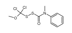(methoxydichloromethyl)(methylphenylcarbamoyl)disulfane Structure