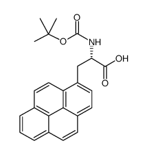 boc-3-(1-pyrenyl)-l-alanine structure