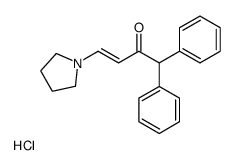 1,1-Diphenyl-4-(1-pyrrolidinyl)-3-buten-2-one hydrochloride结构式