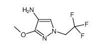 3-Methoxy-1-(2,2,2-trifluoroethyl)-1H-pyrazol-4-amine Structure