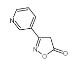 3-(3-吡啶基)-5(4H)-异恶唑酮结构式