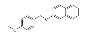 1-methoxy-4-[2]naphthyloxymethyl-benzene结构式