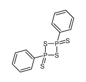 2,4-diphenyl-2,4-bis(sulfanylidene)-1,3,2λ5,4λ5-dithiadiphosphetane结构式