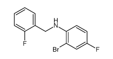 2-Bromo-4-fluoro-N-(2-fluorobenzyl)aniline Structure