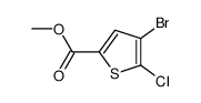 5-氯-4-溴噻吩-2-甲酸甲酯结构式