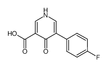 5-(4-fluorophenyl)-4-oxo-1,4-dihydropyridine-3-carboxylic acid Structure