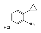 2-Cyclopropylbenzenamine hydrochloride Structure