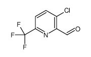 3-氯-6-(三氟甲基)吡啶甲醛结构式