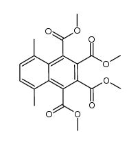 tetramethyl 5,8-dimethylnaphthalene-1,2,3,4-tetracarboxylate结构式