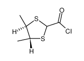 1,3-Dithiolane-2-carbonylchloride,4,5-dimethyl-,[4R-(2alpha,4alpha,5beta)]-(9CI)结构式