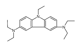 3-N,3-N,6-N,6-N,9-pentaethylcarbazole-3,6-diamine结构式