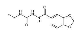 2-(benzo[d][1,3]dioxole-5-carbonyl)-N-ethylhydrazinecarboxamide Structure