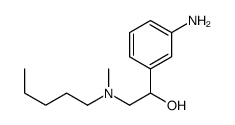 1-(3-aminophenyl)-2-(methyl-pentyl-amino)ethanol Structure