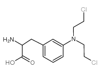 L-Phenylalanine,3-[bis(2-chloroethyl)amino]- Structure