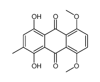 1,4-dihydroxy-5,8-dimethoxy-2-methylanthracene-9,10-dione结构式