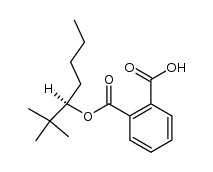phthalic acid mono-((R)-1-tert-butyl-pentyl ester)结构式