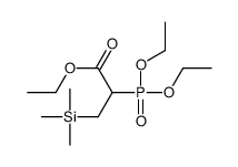 ethyl 2-diethoxyphosphoryl-3-trimethylsilylpropanoate结构式