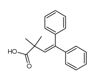 2,2-dimethyl-4,4-diphenyl-3-butenoic acid结构式