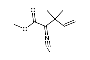 methyl 2-diazo-3,3-dimethylpent-4-enoate Structure