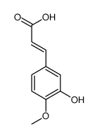 3-(3-hydroxy-4-methoxyphenyl)prop-2-enoic acid结构式