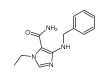 4-(N-benzylamino)-1-ethyl-1H-imidazole-5-carboxamide结构式