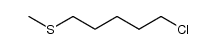 1-chloro-5-methylthiopentane结构式
