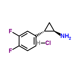 (1R,2S)-rel-2-(3,4-Difluorophenyl)cyclopropanamine hydrochloride Structure
