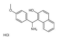 1-[AMINO-(4-METHOXY-PHENYL)-METHYL]-NAPHTHALEN-2-OL HYDROCHLORIDE Structure