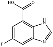 6-氟-1H-1,3-苯并二唑-4-羧酸结构式