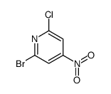 2-溴-4-硝基-6-氯吡啶结构式